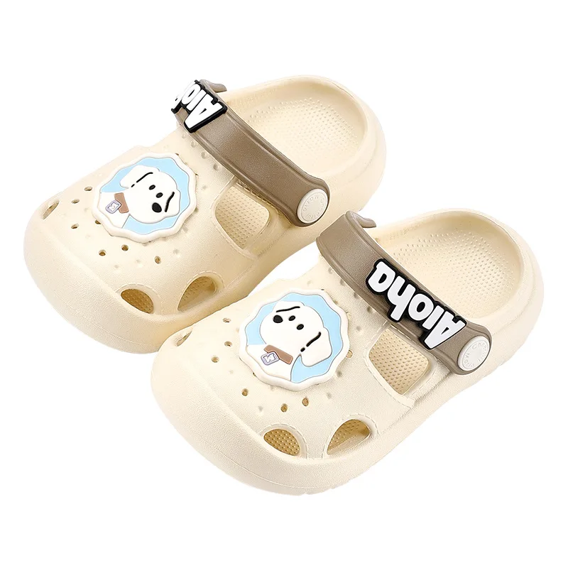 Baby Boys Girls Sandals 2026 New Kids Garden Shoes Clogs Summer EVA Cartoon Puppy Sandals Non Slip Light Beach Slippers Outdoor