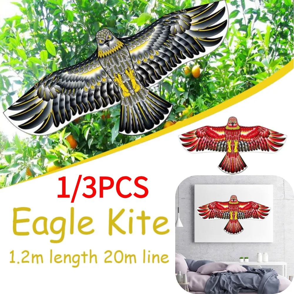 1/3 Stuks Anti Vogel Vliegende Havik Vlieger Vogel Repeller Grote Eagle Vliegers Vogelverschrikker Lokvogel Voor Boerderij tuin Pest Vogel Repellent