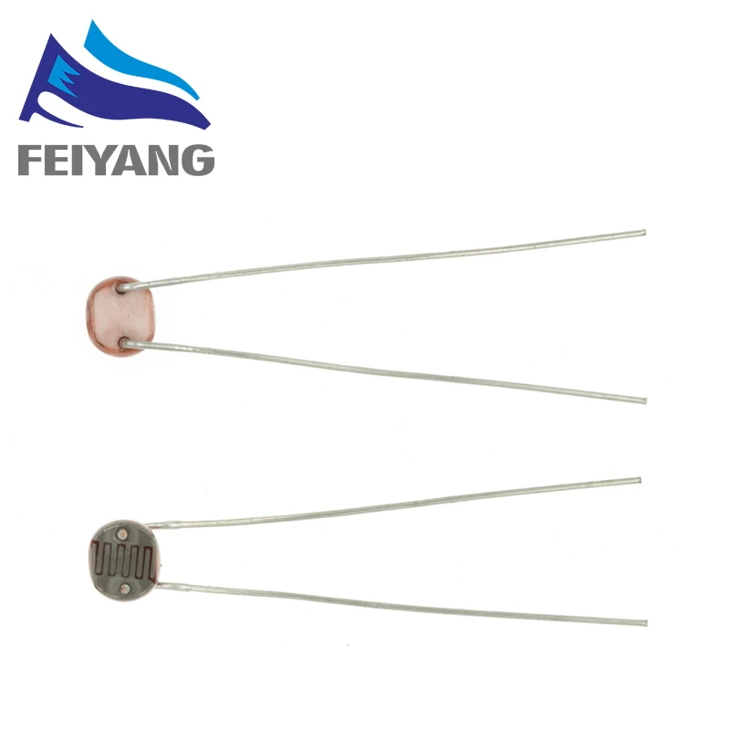 20PCS LDR Photo Light Sensitive Resistor Photoelectric Photoresistor PLR 5528 GL5528 5537 5506 5516 5539 For Arduino DIY