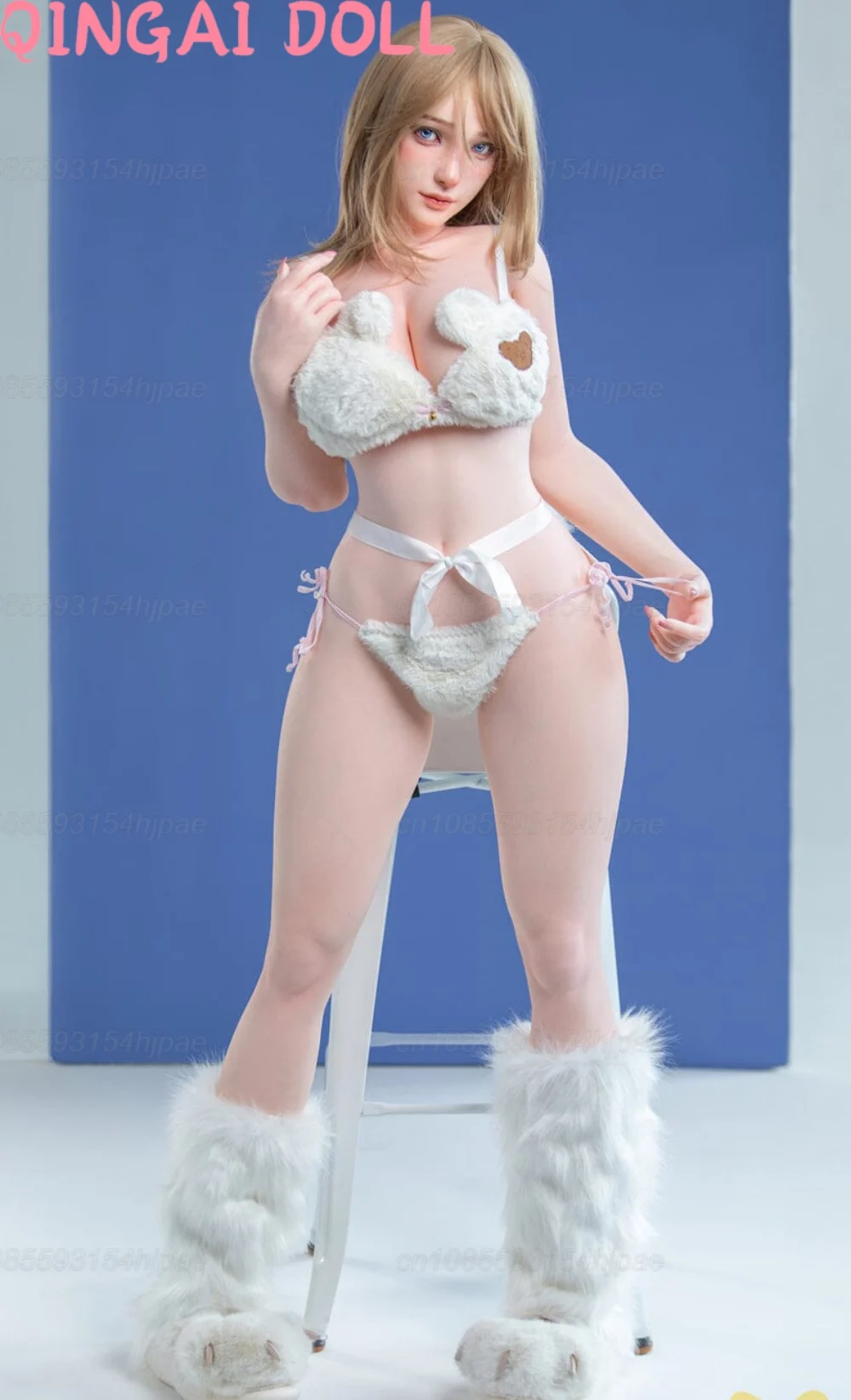 Muñeca sexual realista para hombres adultos, juguete erótico de TPE 100%, con esqueleto de articulación activa, pecho suave, vagina Real, Tienda de muñecas sexuales QINGAI-30kg