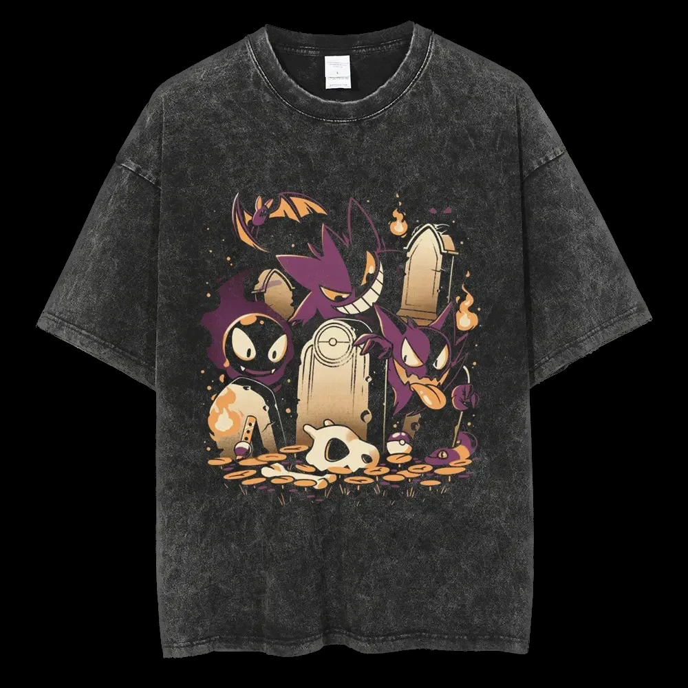 Camiseta Oficial de Pokémon para Hombre, Verano 2026, Algodón, Manga Corta, Informal, con Estampado de Personajes, Estilo Urbano Y2K