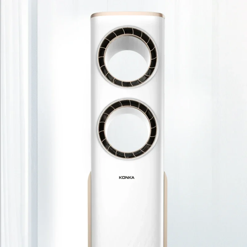 Ventiladores eléctricos sin hojas con llave táctil, ventilador de torre con cabezal móvil automático, ventilador de viento fuerte de circulación de aire inteligente para dormitorio