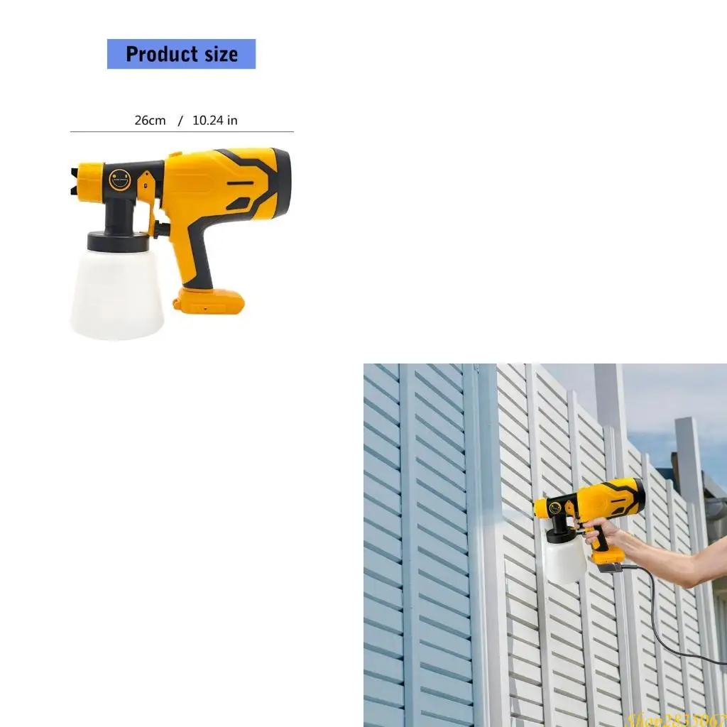 

Paint Sprayer Sprays Guns with 1000ML Container for Furniture Cabinets Fence 831F