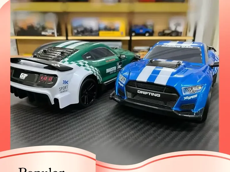 

Fuqi масштаб 1:14, радиоуправляемый автомобиль с дистанционным управлением, высокоскоростная 4WD, гоночная игрушка для дрифта с гироскопом и подсветкой, автомобиль Mustang для детей 14+ лет