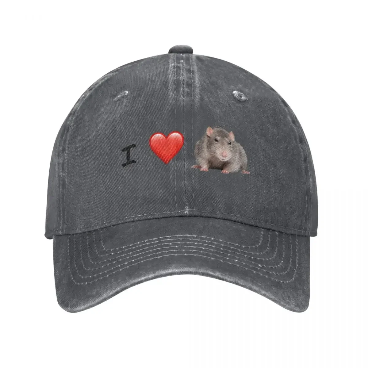

I love rats Baseball Cap Luxury Brand designer cap Golf Hat Man black Men Women's