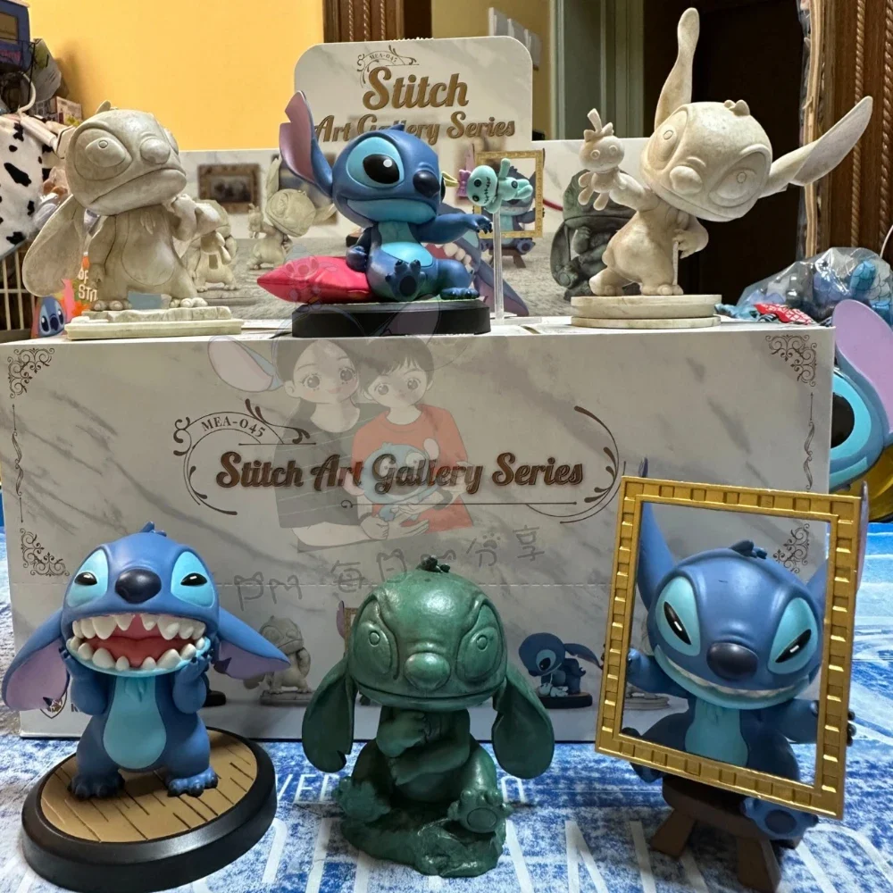 Disney Lilo & Stitch Stitch Art Gallery Series Blind Box Collectible Toy Doll Decor Desktop Decoration Kawaii Children's Gifts