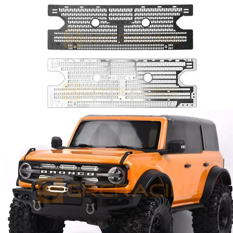 For Grc Trax Trx4 92076-4 Bronco Stainless Steel Simulation Water Tank Sheet Grille Grid Water Tank Decoration