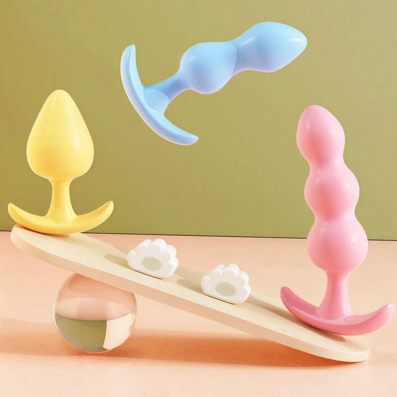 Adult Supplies Sexy Shop Soft Silicone Anal Beads Intimate Goods Women's Dildo Dilator Anus Prostate Massager Exotic Accessories view 5