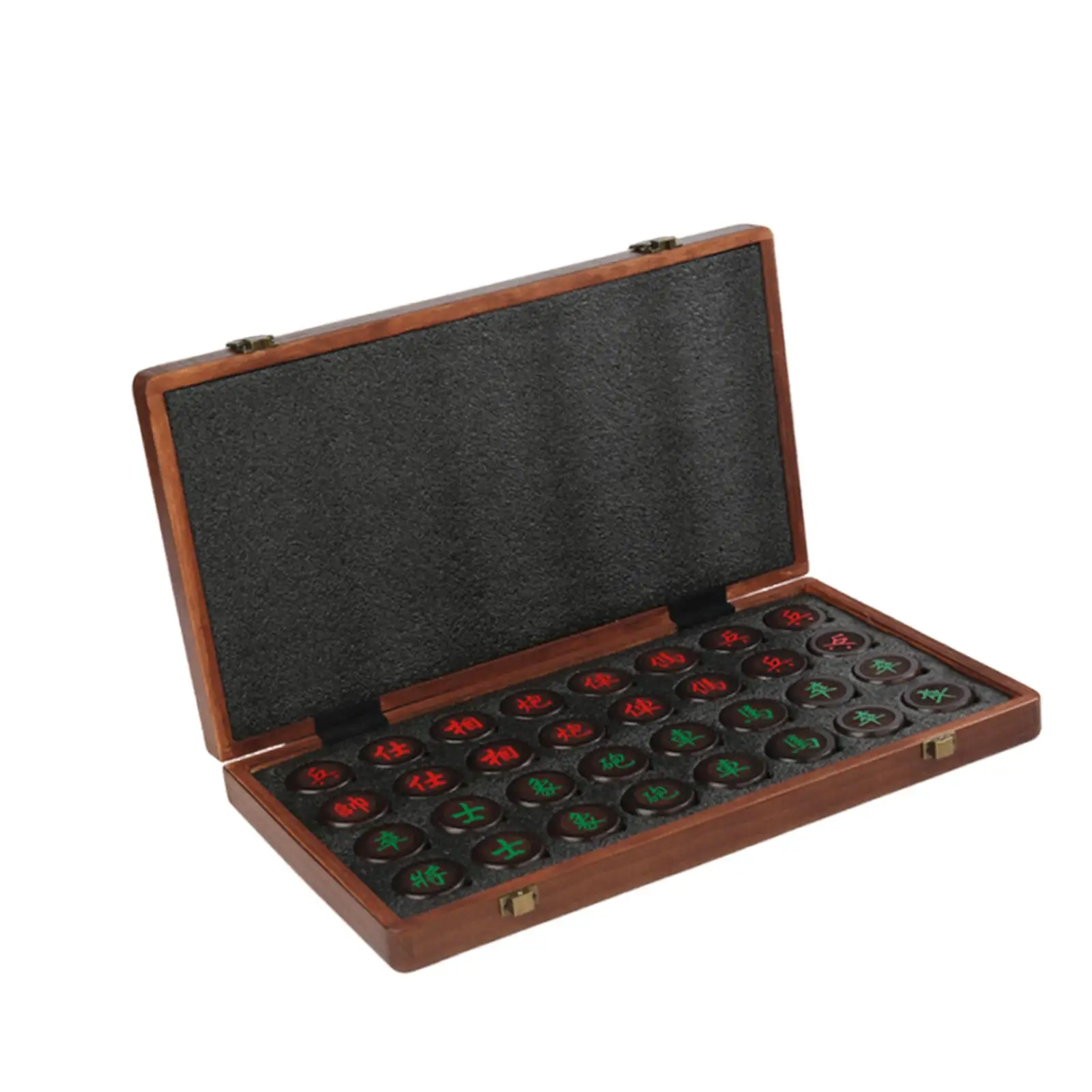 伝統的な木製象棋中国チェスセットポータブル折りたたみチェスボードゲームアクセサリー家族大人子供へのギフト