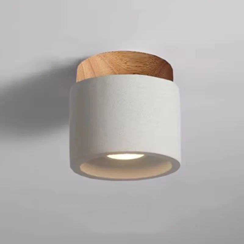 

Cement light Japanese wood wabi-Sabi corridor ceiling light retro designer homestayers minimalist cloakroom aisle light