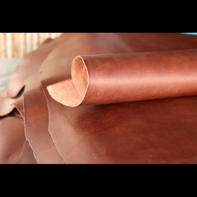 Oil Rich Vegetable Tanned Full Grain Genuine Soft Leather Craft Handcraft Material DIY Supply