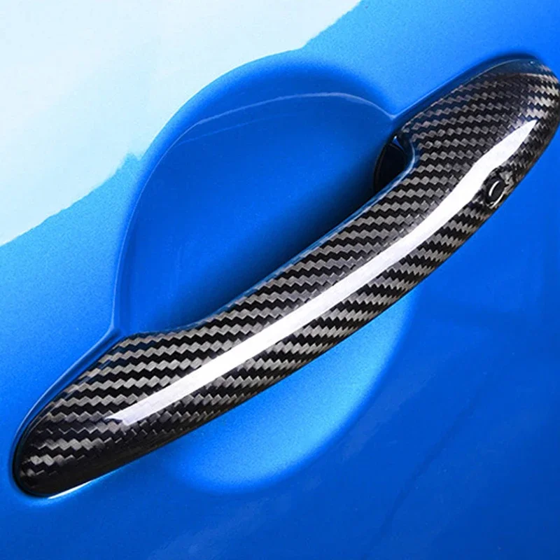 

Rear left right Real Dry carbon fiber Door Handle Cover Trim For MINI F54 F55 F56 F57 F60