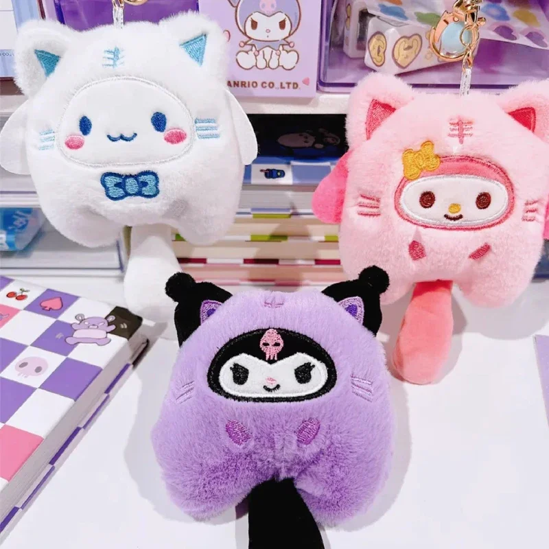 Sanrio pluszowy brelok do lalki Melody Cinnamoroll Pochacco śliczny breloczek do torby wisiorek prezent dla dzieci zabawki dekoracja plecaka dziewczyna prezenty