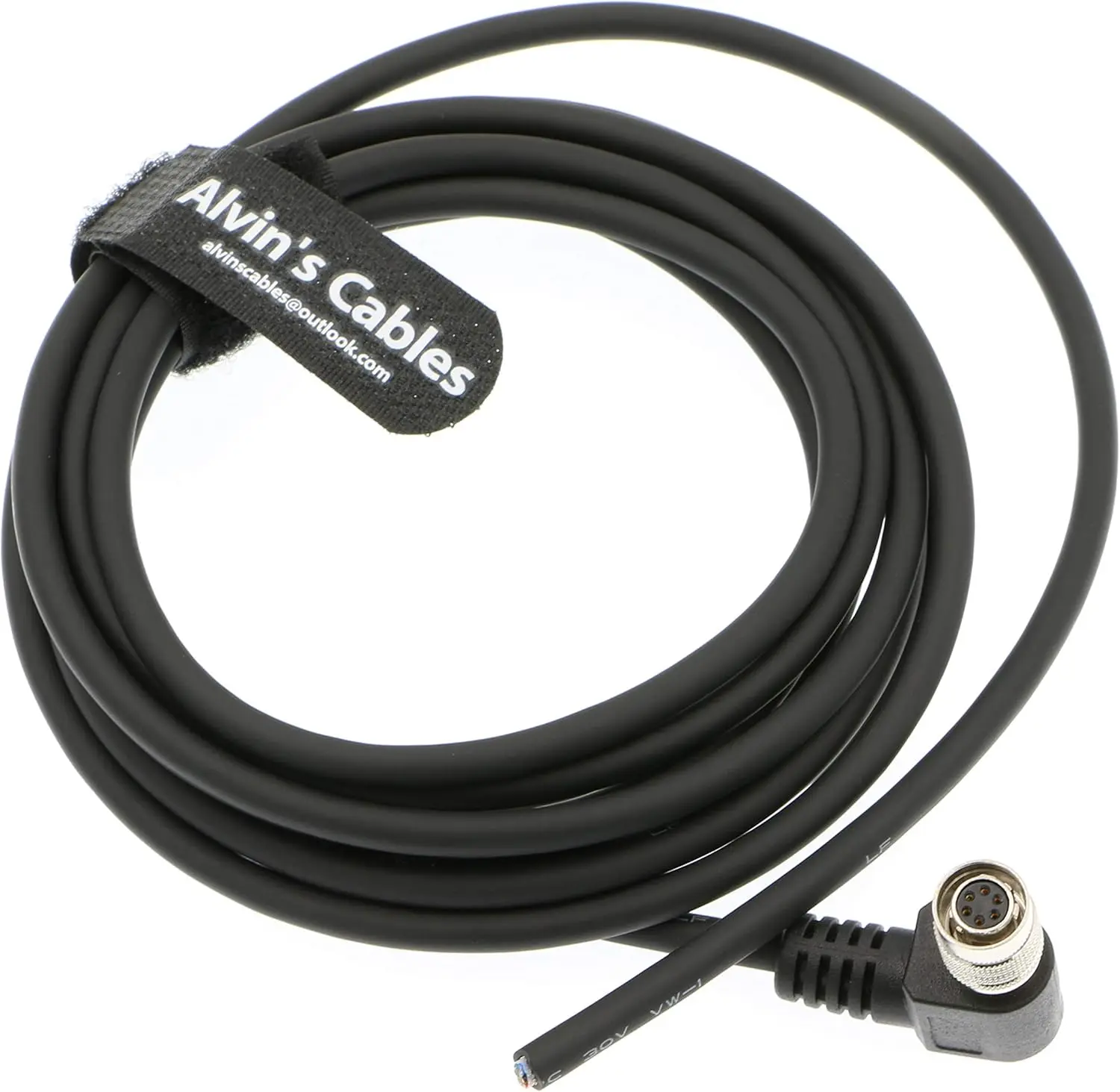 

Alvin's Cables Basler Hirose 6 pin Right Angle HRS HR10A-7P-6S Open Twisted Power I/O Cable