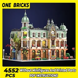 Moc Building Blocks Modular Street View Garden Palace Restaurant Technical Bricks DIY Assembly Construction Toys Holiday Gifts