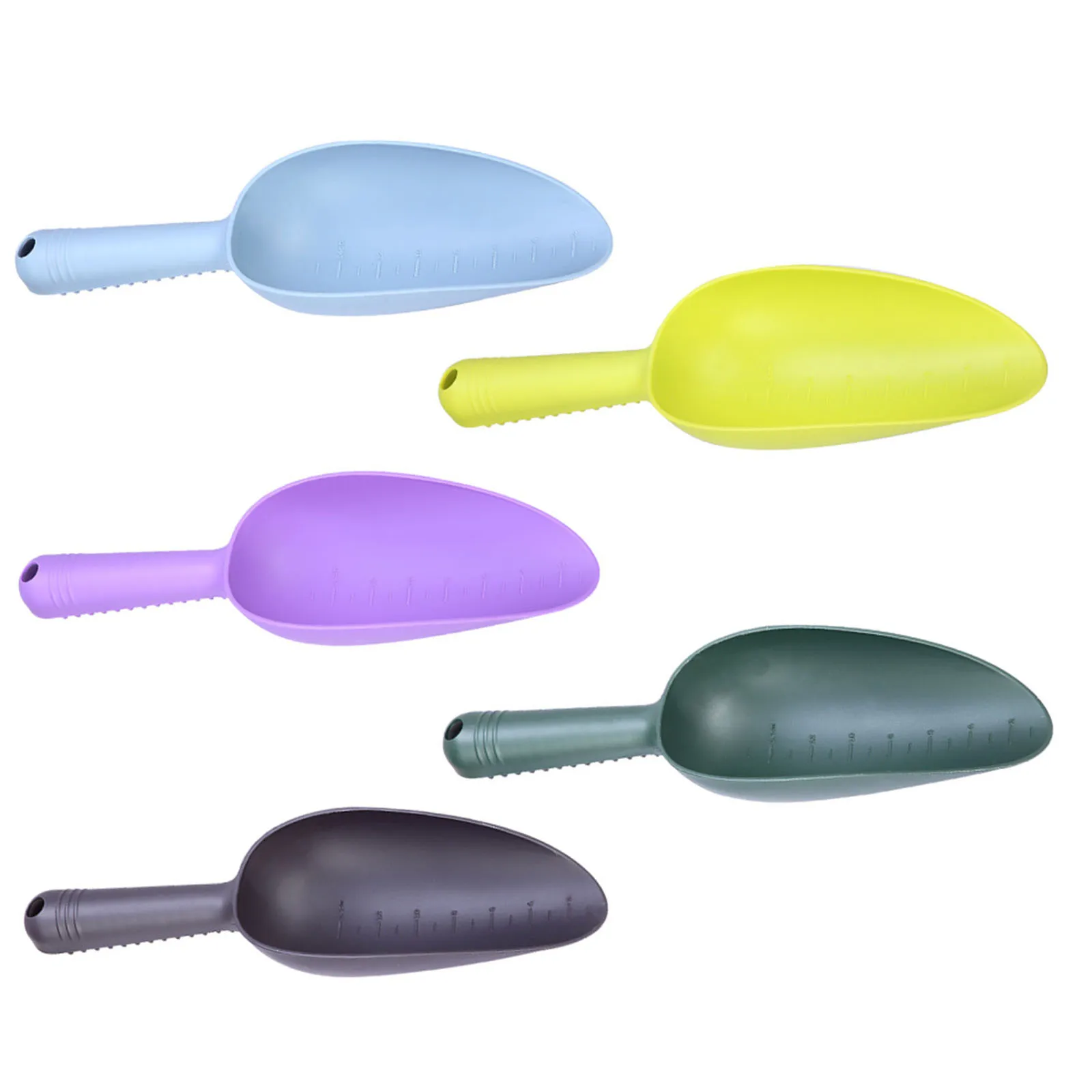 5 pezzi Pale per terreno da giardino Pala ergonomica in plastica leggera per scavare il trapianto Attrezzi da giardinaggio Tralicci per balcone Fine