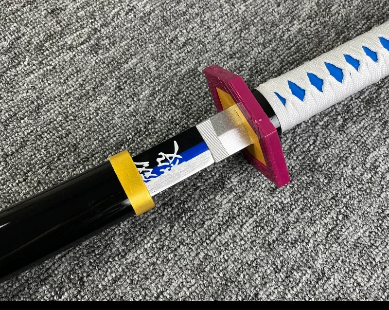 40inch Demon Slayer Katana Schwert Anime Kimetsu No Yaiba Mitsuri Cosplay Ninja Knife Real Size Japanese Samurai Sword Toy Gift – Detail 6