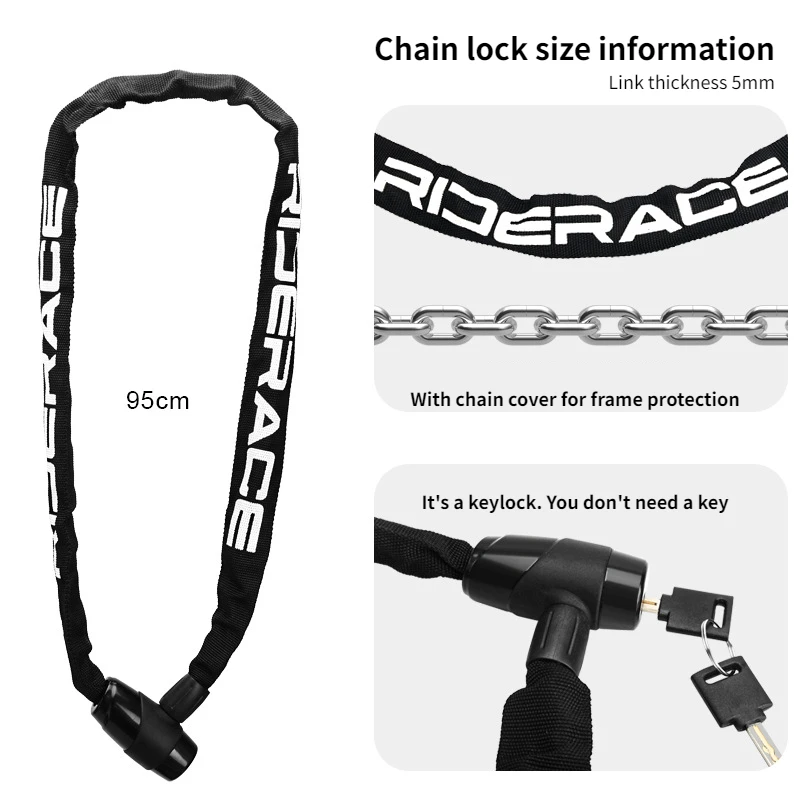 자전거 체인 잠금 오토바이 도난 방지 전기 배터리 자동차 잠금 장치 확장 방지 유압 전단 자전거 액세서리