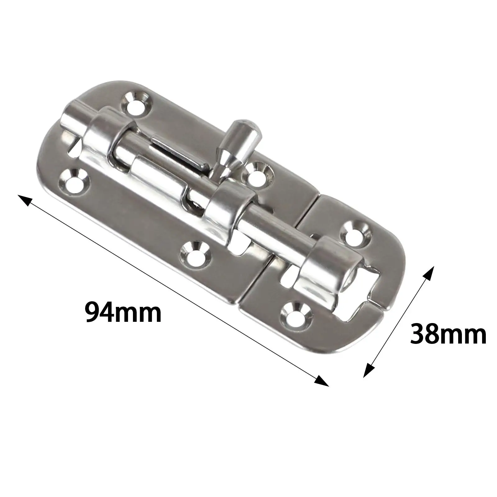 เรือประตูล็อคสลักทนทานเรือยอชท์ Marine ฮาร์ดแวร์เลื่อนล็อค Barrel Bolt