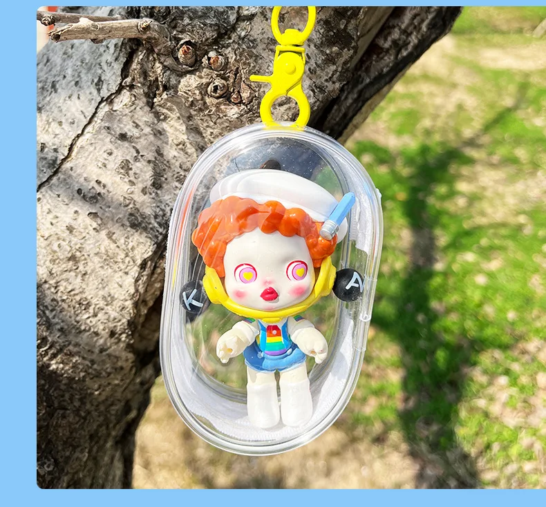 Transparent PVC Blind Box Doll Storage Box Thicken Keychain Dustproof Bag Mystery Box Doll Storage Pouch Manager Doll Organizer