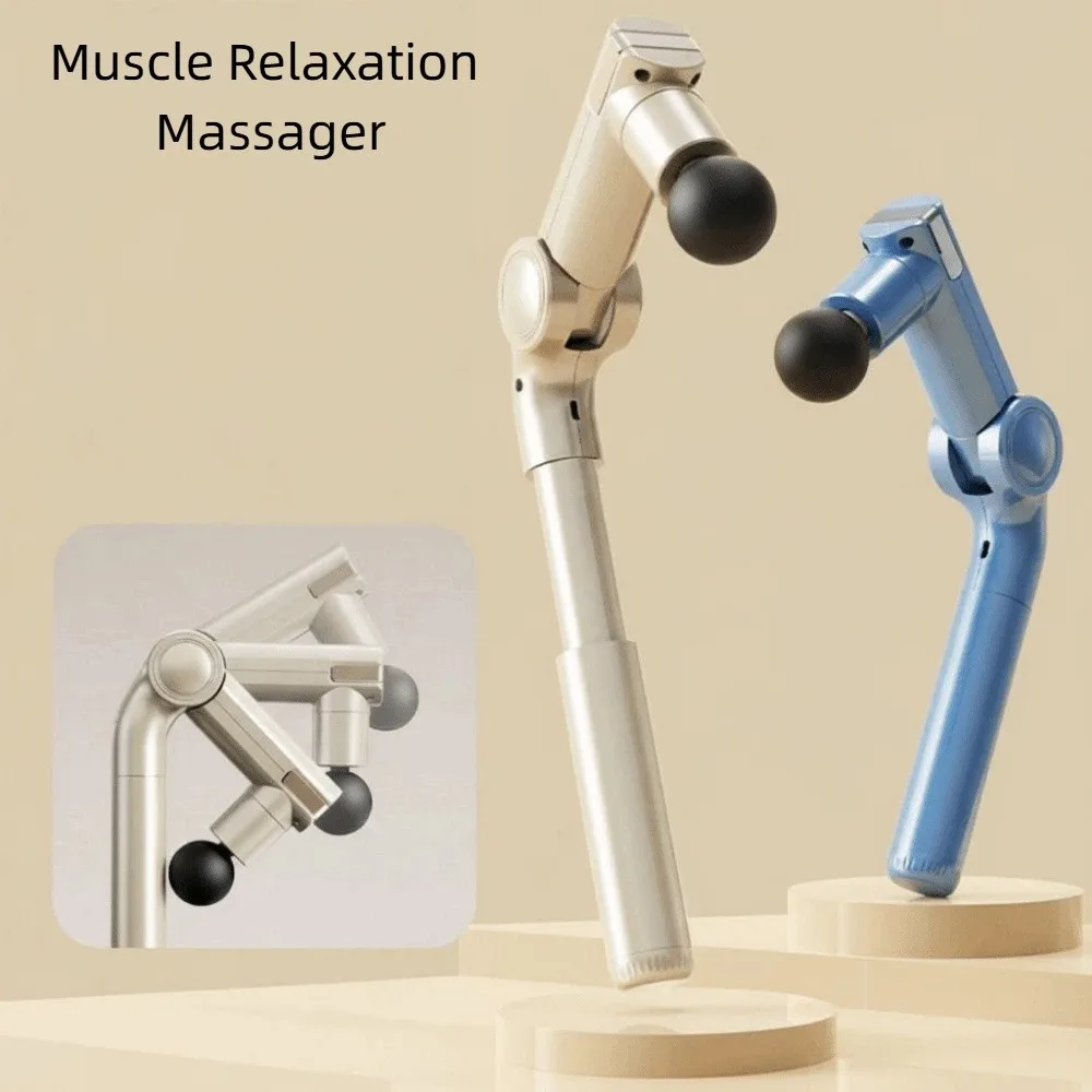 

Массажер для расслабления мышц с 5 регулируемыми уровнями, выдвижной ручкой, 4300 об/мин, ручной массажер для снятия боли, глубокий массаж тканей