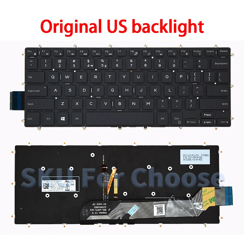 Nouveau clavier américain pour dell Inspiron 7460 7466 7467 7472 7560 7572 5378 P61F P69G P78G