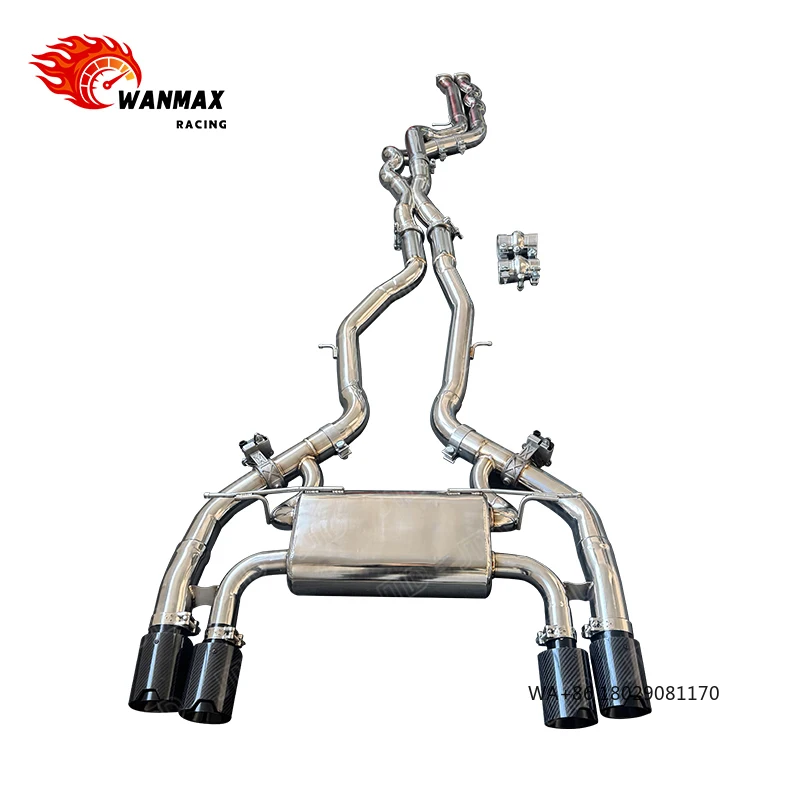 High Performance 304 Stainless Steel Single Exhaust Pipe for  F87 M2 Valvetronic Catback Exhaust System