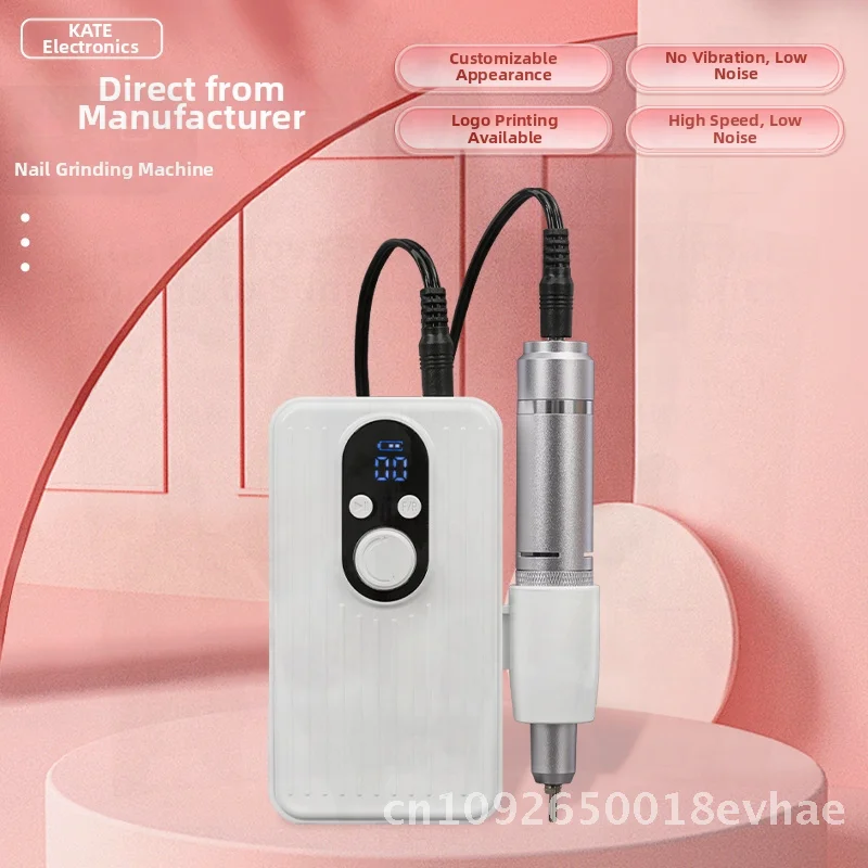 Polidor de Unhas Elétrico Portátil 303, 35000 RPM, Potente, Sem Vibração, Ferramenta de Cuidado de Unhas de Qualidade Profissional