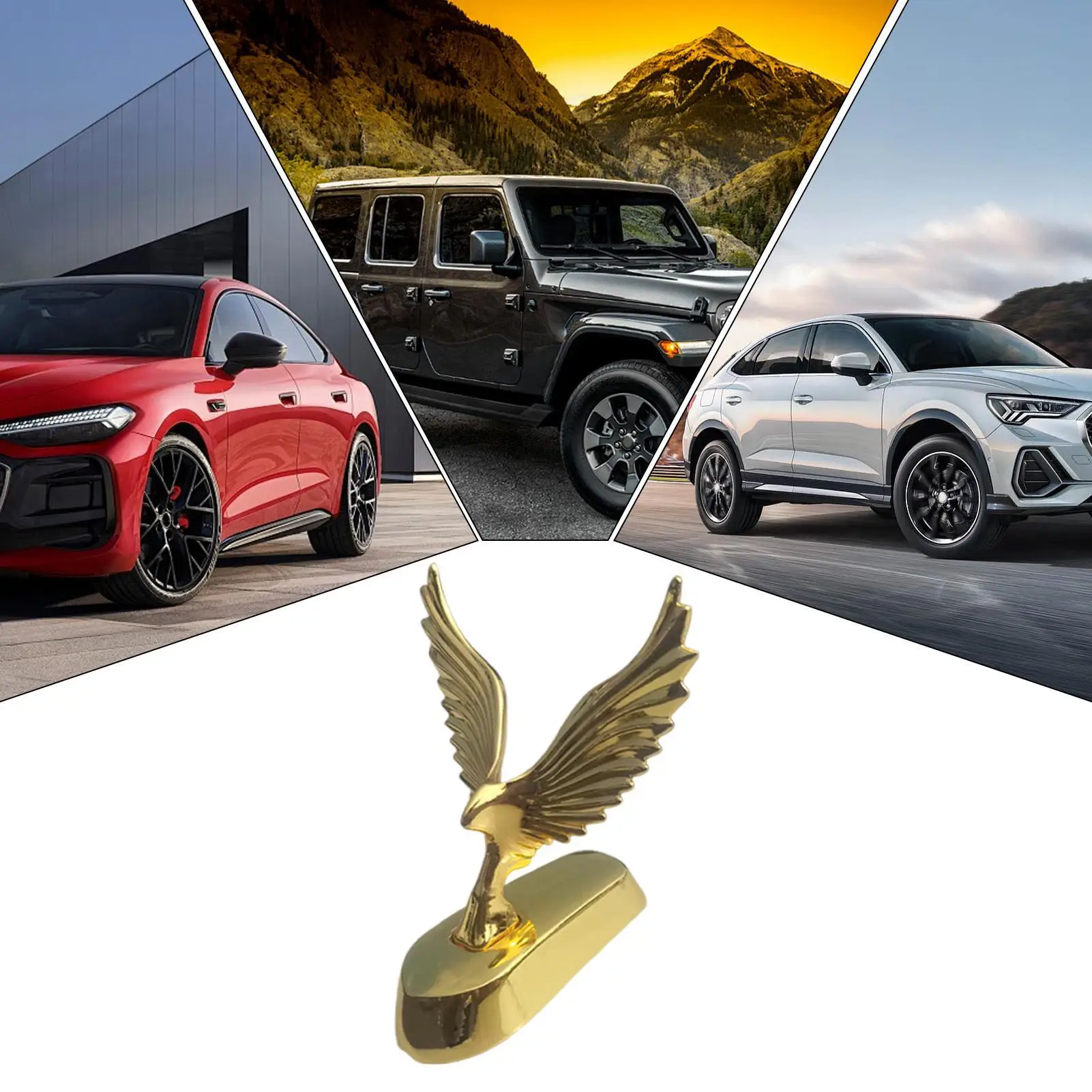 

3d наклейка на автомобиль, клейкая металлическая реалистичная наклейка на капот автомобиля, 3D орел для седана, дома на колесах, путешествий, семейных прогулок, праздничный сезон