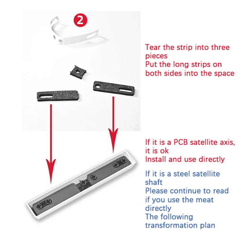 4PCS Mechanical Game Keyboard Keycap Spacebar Sound Inslution Foam Noise Absorbing Cotton 6.25u/7u Spacebar image 5