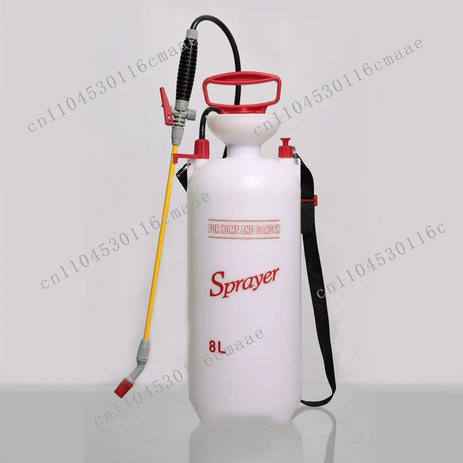 

China Factory Custom 8L/2 Gallon Plastic Portable Manual Pressure Sprayer With Shoulder Strap for Garden Irrigation
