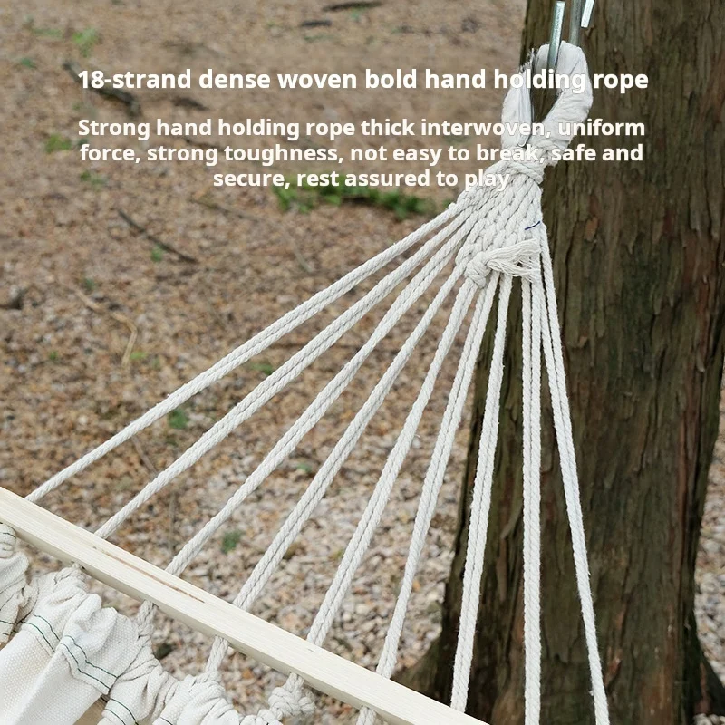 Hammock outdoor swing children\'s double home anti-rollover glider dormitory bedroom student indoor mesh bed camping camp