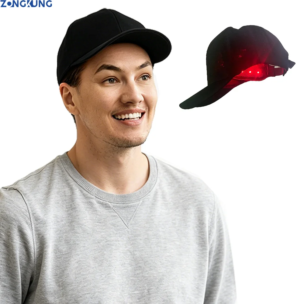 For Hair Regrowth Cap Red&Infrared Light Therapy Device with USB Charging Anti-hair