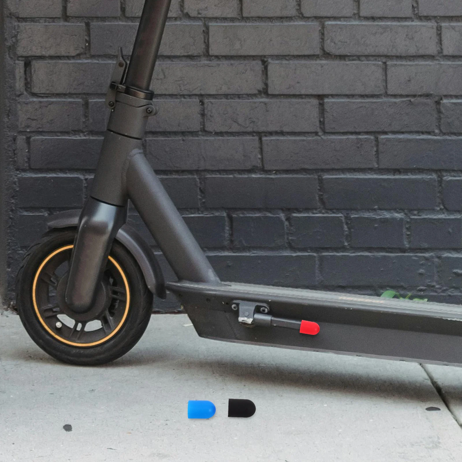 

5Pcs Silicone Scooter Stand Sleeve Protective Covers Durable Anti-Scratch Foot Support for Electric Scooter Kickstands