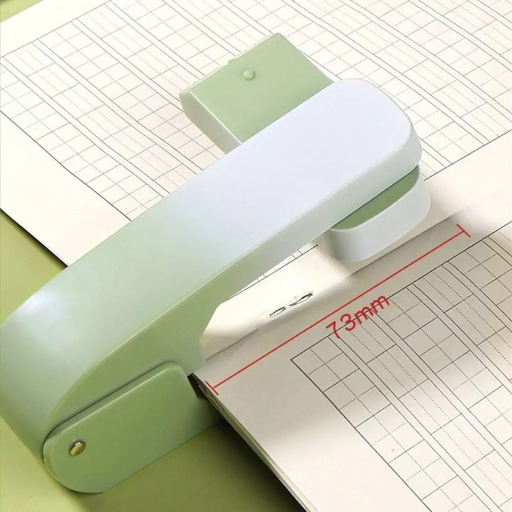 Gradient Color Stapler Use 24/6 26/6 Staples Heavy Duty Long Stapler Metal 360 Degree Rotary Bookbinding Machine School Office