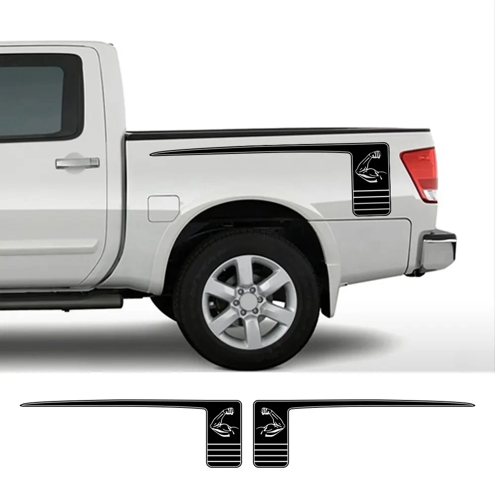 

Наклейки на автомобиль для Nissan Titan, наклейки на боковую часть заднего багажника, графика для грузовиков, виниловые наклейки, декоративные наклейки на заказ, аксессуары для автотюнинга