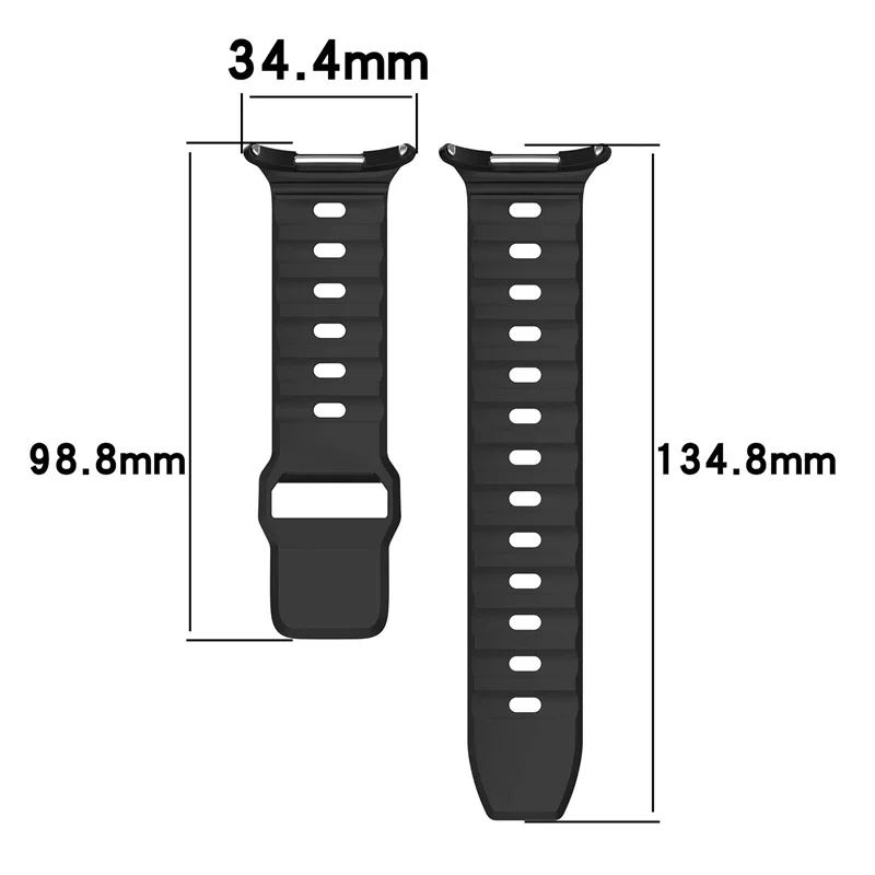 Correa de silicona para Samsung Galaxy Watch 7 Ultra 47mm, pulsera deportiva de repuesto, correas de reloj 7 Ultra