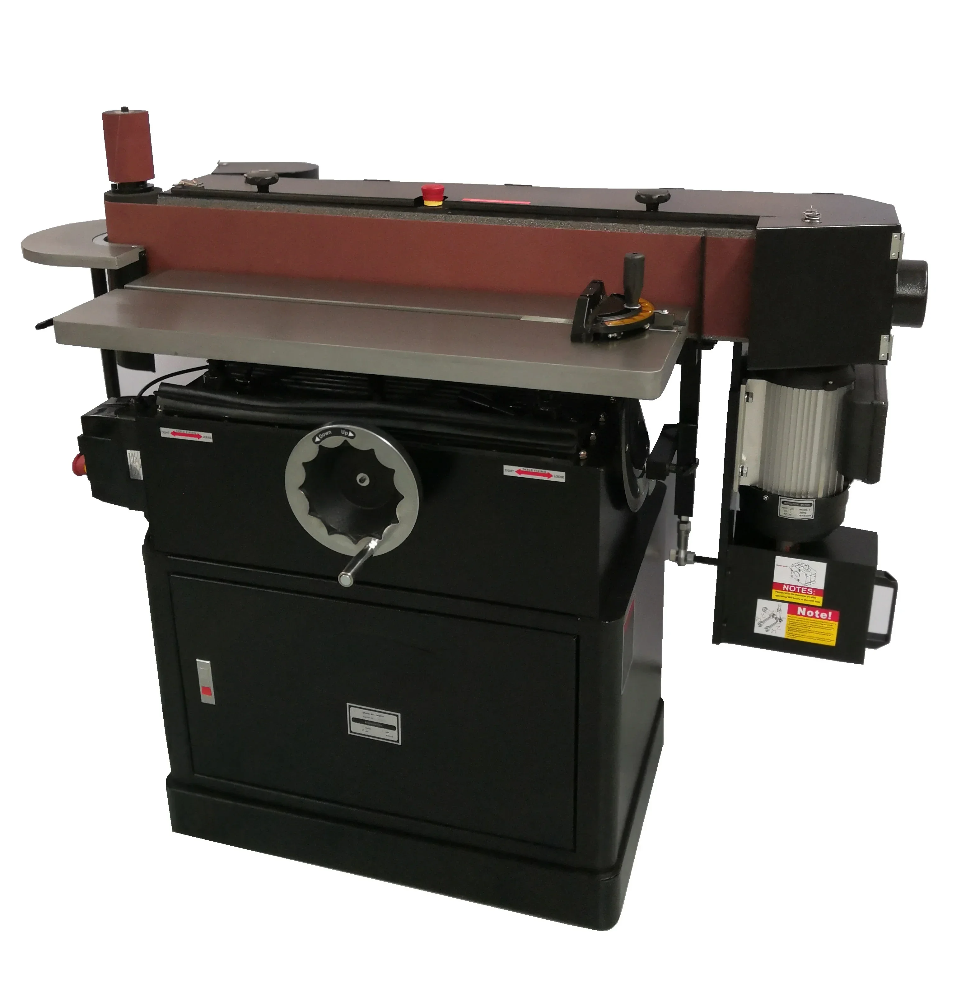W0501 6x108 Inch 2In1 Functions Woodworking Oscillating Belt Spindle Drum Sander
