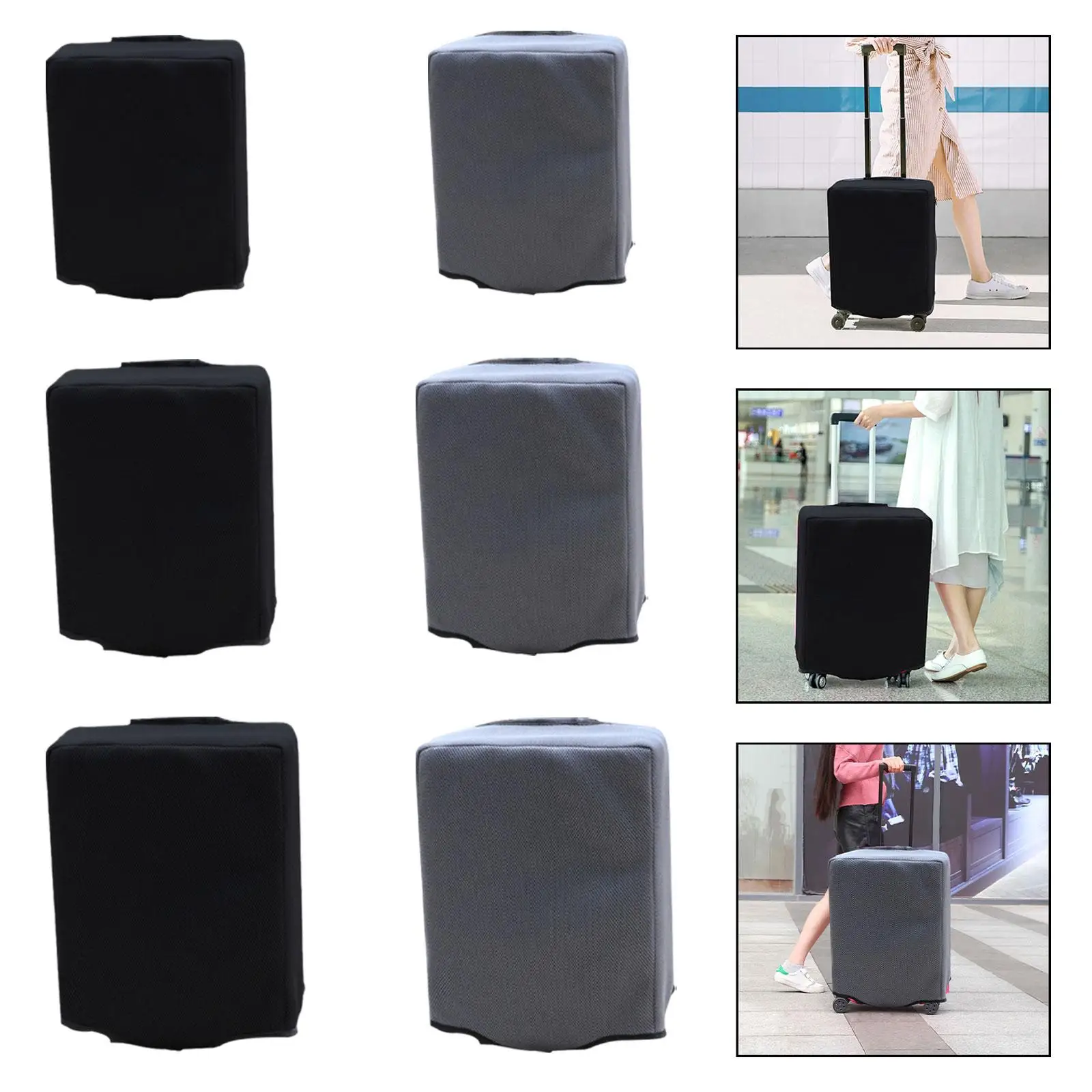 Pelindung Penutup Bagasi Perjalanan, Penutup Penyimpanan Bagasi Tebal, Penutup Pelindung Koper untuk Aksesori Perjalanan Liburan,