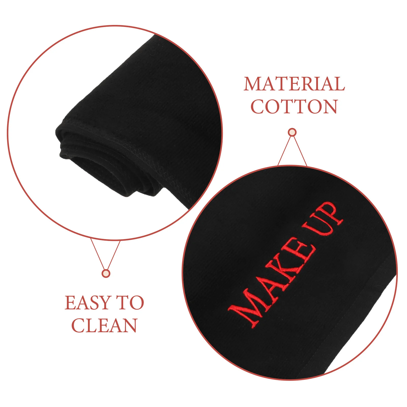 Cotton Dressing Table Mat 75X35Cm Black Absorbent Makeup Vanity Pad For Beauty Counter Desktop Protector Large Cloth Vanity