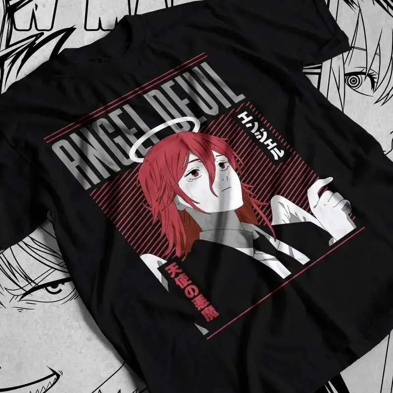 Chainsaw Man Angel Devil Shirt, Makima Shirt, Pochita, Kobeni Higashiyama