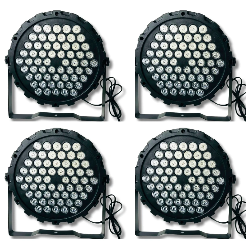 4 stuks 60 pixels full-color PAR-licht voor podium-, KTV-, bruiloft-, bar-, livestreaming-, feestzaal- en sfeerverlichting