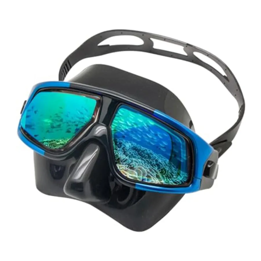 

Swimming goggles for farsighted/nearsighted users, UV protection, blue color, polycarbonate lens with +2.0 diopter correction