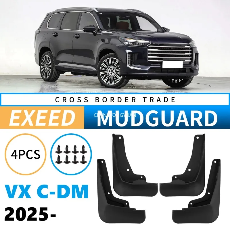Garde-boue pour Exeed VX C-DM 2025 – Accessoires TPE anti-neige et anti-sable – Protection de pare-boue
