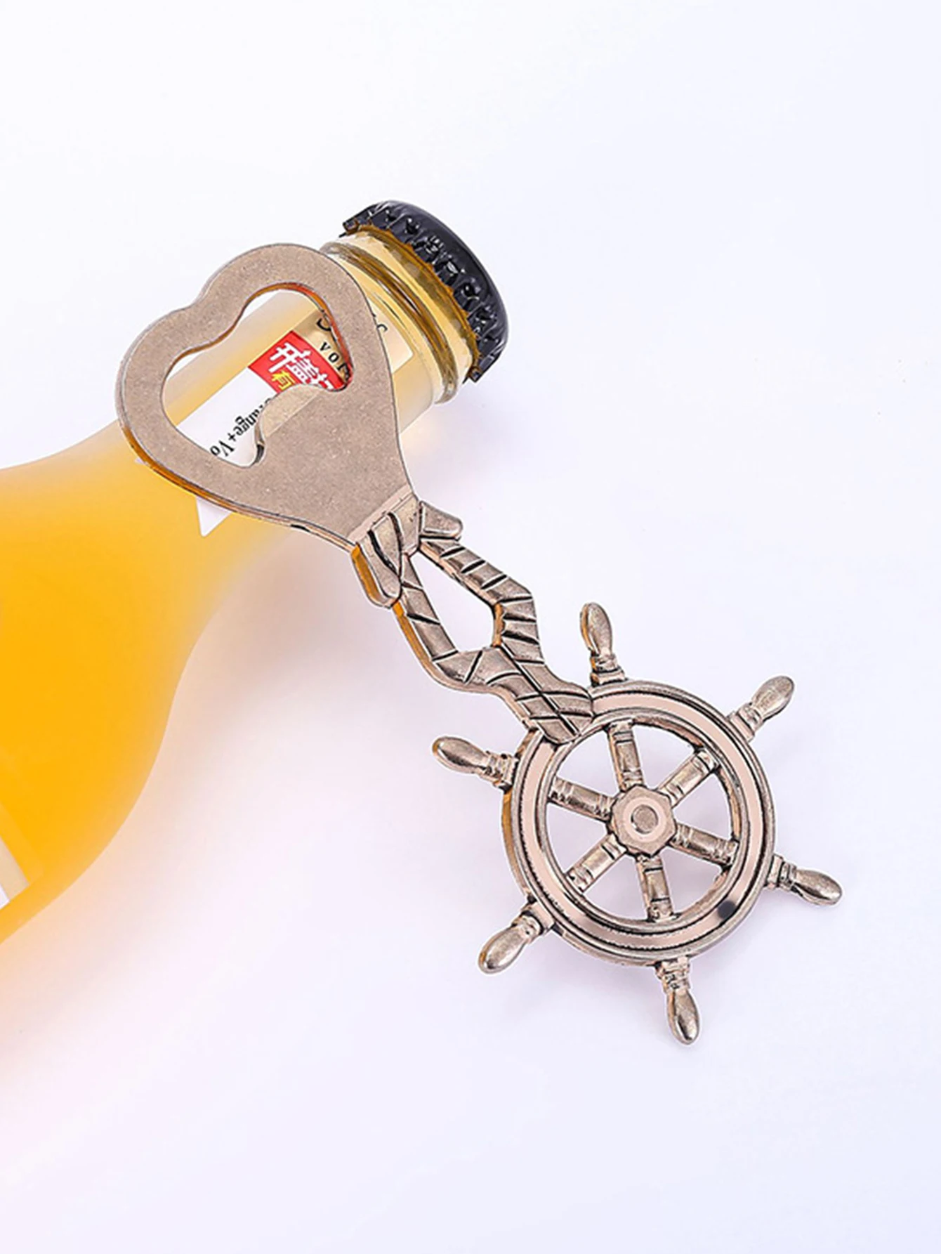 1pc Retro Rudder Bottle Opener Anniversary Wedding Birthday Party Bottle Decorate Wedding Favor Gifts Wedding Decorations