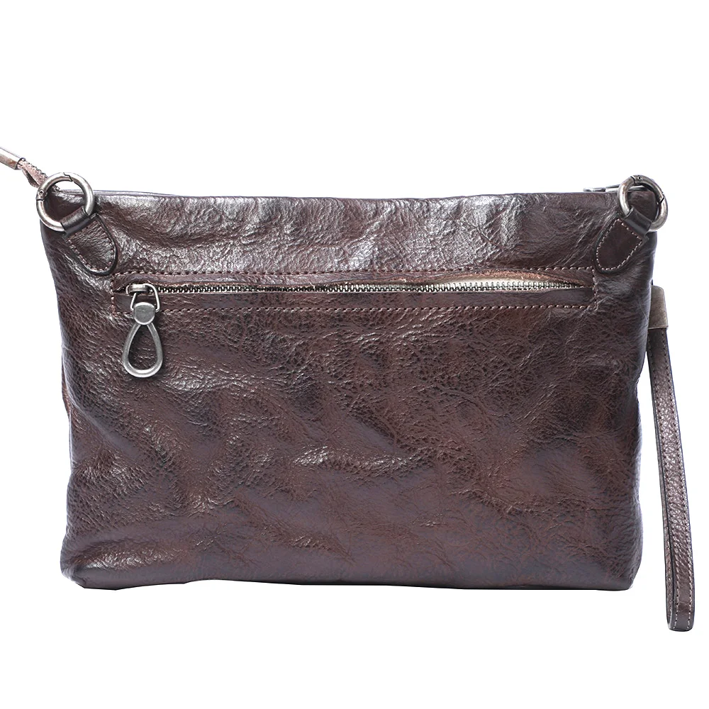 S.WORKER Vintage Echtleder Herren-Clutch-Tasche, Schultertasche, Handgefertigte Mini-Handtasche für Handy & Schlüssel – Detail 23