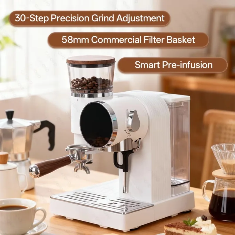 Home Semi-Automatic Espresso Latte Coffee Machine Professional Bean to Cup Smart Espresso Maker Coffee Maker view 5
