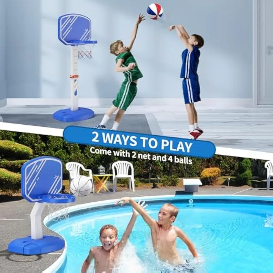 Argola de basquete ajustável para crianças, cesta de basquete com bolas, mini gol de basquete, brinquedos esportivos, natal bi