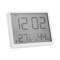 Multifunction Thermometer Hygrometer Electronic Temperature Humidity Clock  Bring Style to Your Space with White or Black Color