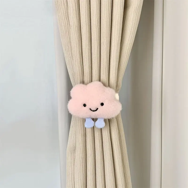 ديكور نافذة غرفة المعيشة، ستارة سحابة بسيطة وحديثة ولطيفة لغرفة النوم والحلي المعلقة الصغيرة. #5